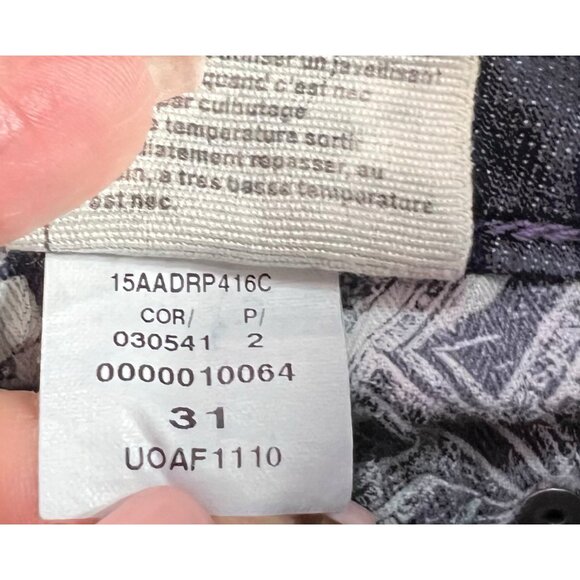 Pilcro Anthropologie Jeans Women Size 31 Flare Bootcut Dark Wash Denim Stretch - Picture 9 of 16